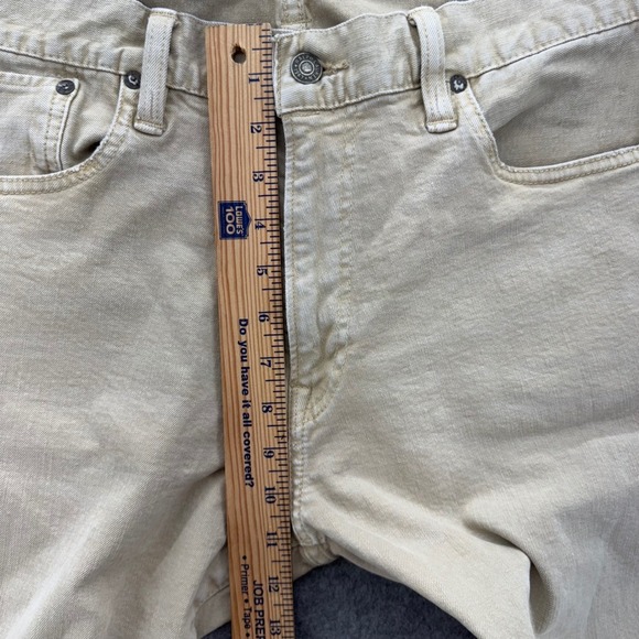 Polo Ralph Lauren Authentic Dungarees Varick Slim Straight Jean Size 36x30 Beige - Picture 10 of 11